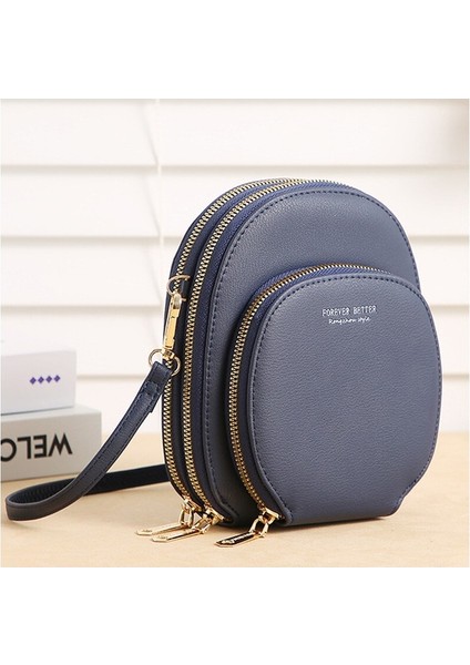 Beautifyy Kadın Omuz Çantası Küçük Crossbody Çanta Pu Kadın Büyük Kapasiteli Cep Telefon Çantası Bayanlar Çanta Hediyesi (Yurt Dışından)