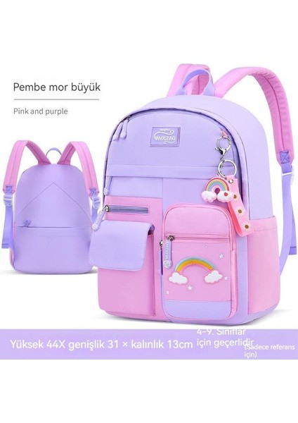 Wanghao Su Geçirmez Ilkokul Çantası - Mor (Yurt Dışından)