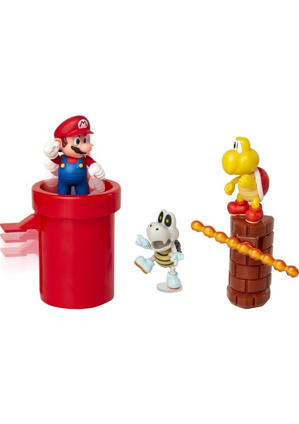 Jakks Pacific Nintendo Zindan Diorama Seti Lisanlı 6,5 Cm.