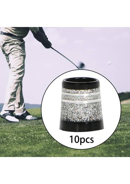 10X Golf Yüksük Kollu Kulüp Milleri Aksesuarları Ucu 0.370 Glitter (Yurt Dışından) fırsatları