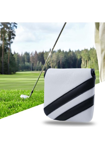 Pu Golf Çekiç Atıcı Kafa Kapağı Sarma Kol Dayanıklı Golf Kulübü Başörtüsü Beyaz (Yurt Dışından) fırsatları