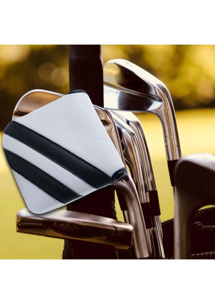 Pu Golf Çekiç Atıcı Kafa Kapağı Sarma Kol Dayanıklı Golf Kulübü Başörtüsü Beyaz (Yurt Dışından) indirimleri