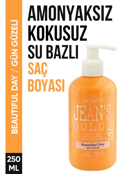Jean’S Color Gün Güzeli Renkli Saç Boyası 250 Ml Su Bazlı Beautiful Day Hair Dye