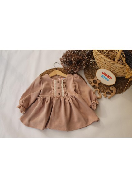 Bordo Kadife Dantel Detaylı Elbise fiyatları