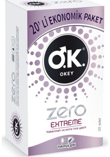 Zero Extreme 20'li Prezervatif fırsatları