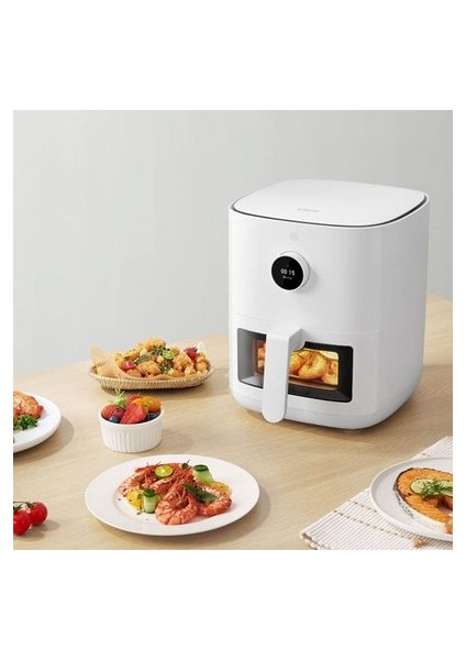 4 Lt 1600W Wi-Fi 24 Saatlik Planlama Özellikli Yağsız Kızartma | Pişirme | Yoğurt | Meyve Kurutma | Buz Çözme | Fermantasyon Özellikli Yağsız Airfryer Fritöz