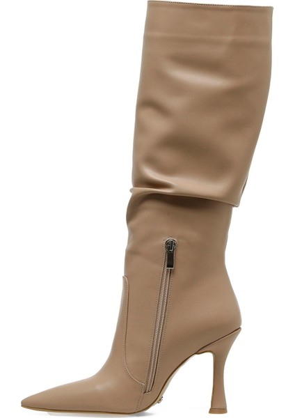 Savıo 3pr Nude Kadın Topuklu Çizme modelleri