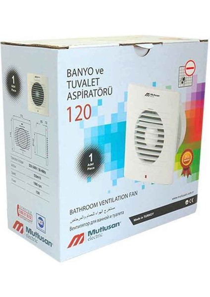 120LİK Banyo Tuvalet Aspiratör (12CM) modelleri