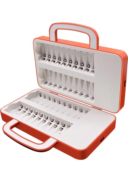 C9032W 40 Adet Kalem Pil+Ince Pil Şarj Edebilir Çantalı Pil Şarj Cihazı