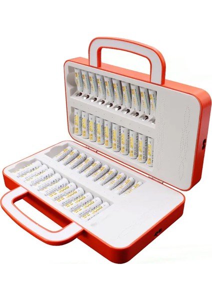 C9032W 40 Adet Kalem Pil+Ince Pil Şarj Edebilir Çantalı Pil Şarj Cihazı fiyatları