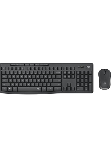 Logıtech MK295 Q Tr Siyah Kablosuz Klavye+Mouse Set
