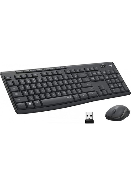 Logıtech MK295 Q Tr Siyah Kablosuz Klavye+Mouse Set