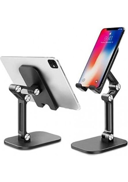 Katlanabilir Masaüstü Telefon ve Tablet Tutucu ve Standı Ayarlanabilir Tablet Standı