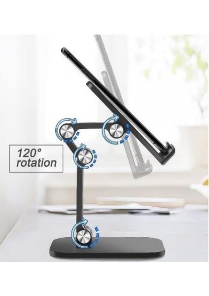 Katlanabilir Masaüstü Telefon ve Tablet Tutucu ve Standı Ayarlanabilir Tablet Standı
