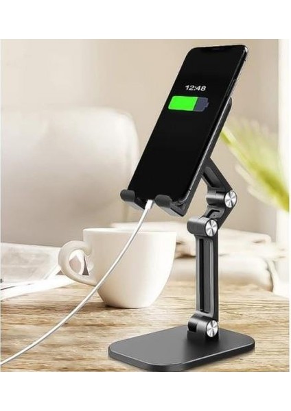 Katlanabilir Masaüstü Telefon ve Tablet Tutucu ve Standı Ayarlanabilir Tablet Standı