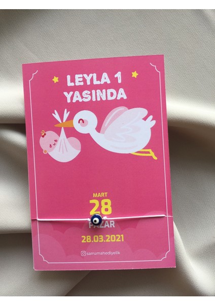 Kartvizit Şeklinde 25 Adet Doğum Günü, Cinsiyet Partisi, Yaş Partisi Hatırası fiyatları