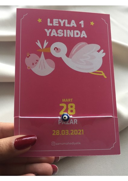 Kartvizit Şeklinde 25 Adet Doğum Günü, Cinsiyet Partisi, Yaş Partisi Hatırası modelleri