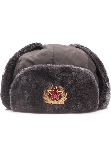 A5+Rus Shapka Ushanka Şapkası (Gri, Medikal 62) (Yurt Dışından)