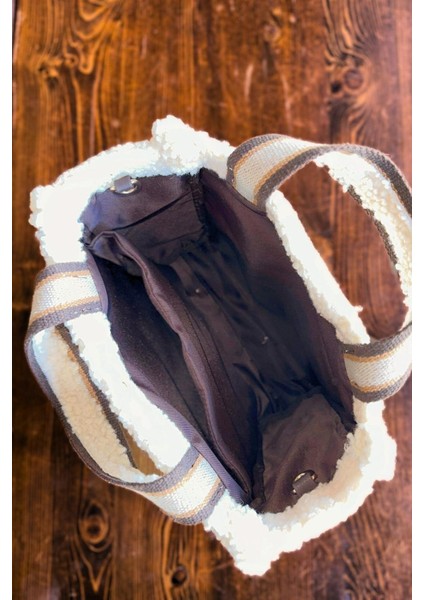 Büyük Boy Üst Kalite Yumuşak Peluş Kadın Omuz Çantası Tote Bag fırsatları