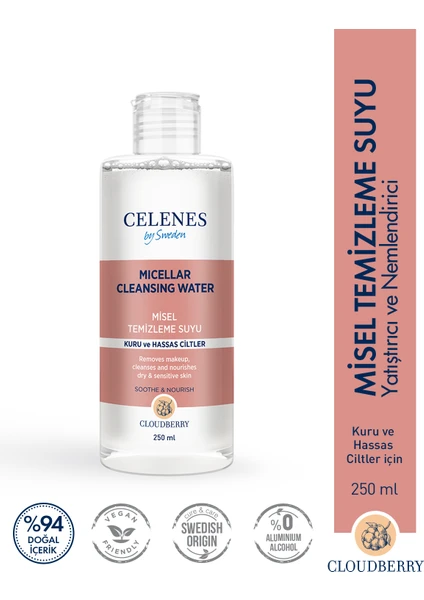 Celenes By Sweden Cloudberry Misel Temızleme Suyu 250 ml Kuru - Hassas