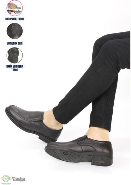 Erkek Deri Günlük Hafif Yumuşak Bağcıksız Ortopedik Ayakkabı FX24/CM2715