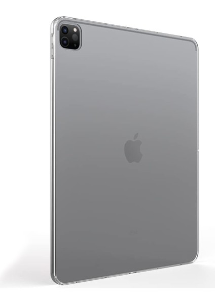 iPad Pro 6. Nesil 12.9 Inç Uyumlu Şeffaf Silikon Tablet Kılıfı Kapak Renksiz M2 12.9 Inç 2022 fırsatları