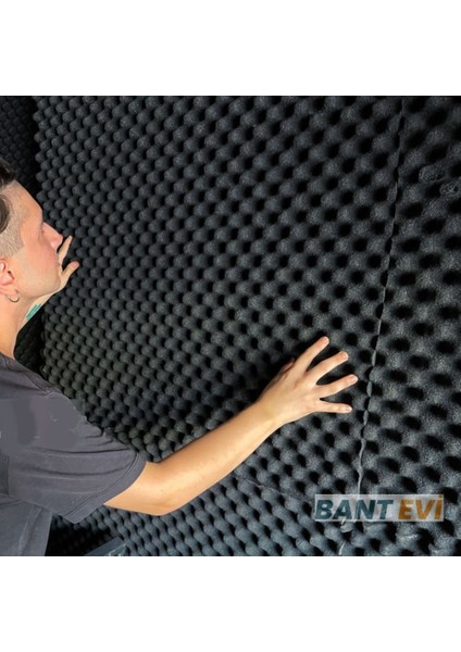 Akustik Yumurta Sünger 100x100cm Yapışkansız Ses Yalıtım Köpüğü 30 mm