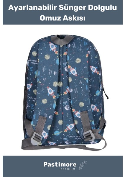 Fermuarlı Geniş 1.kalite Su Geçirmez Desenli Bölmeli Üçlü Okul Kalemlik Beslenme Sırt Çanta Seti fırsatları