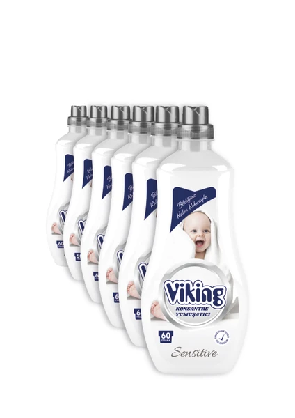 Yumuşatıcı Sensitive 1440 ml 60 Yıkama 6 Adet