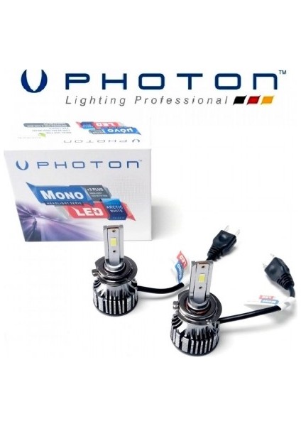 Mono H7 LED Xenon 9000LM 12V LED Headlight Şimşek Etkili Xenon LED