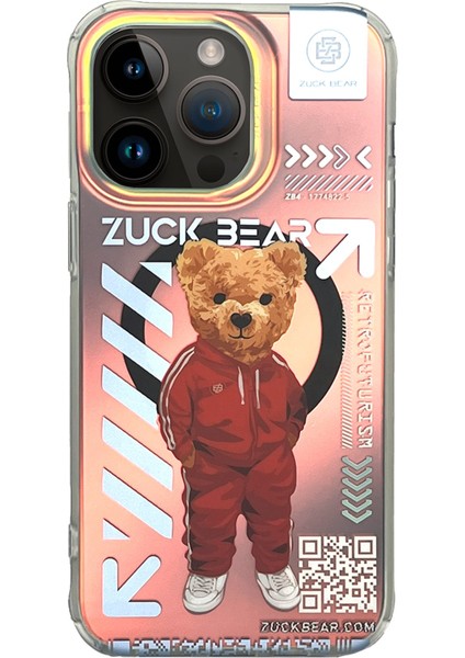 Iphone 15 Pro Max Kılıf Sevimli Ayıcık Zuckbear New York Brooklyn Baller Magsafe 3 Boyutlu Qi Never Sleeps