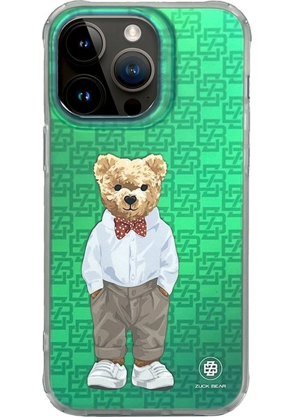 Iphone 15 Pro Max Uyumlu Kılıf Yakışıklı Sevimli Ayıcık French Riviera Chic Yeni Moda Desenli Zuckbear Kapak
