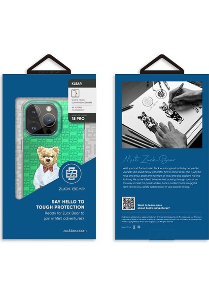 Iphone 15 Pro Uyumlu Kılıf Yakışıklı Sevimli Ayıcık French Riviera Chic Yeni Moda Desenli Zuckbear Kapak fiyatları
