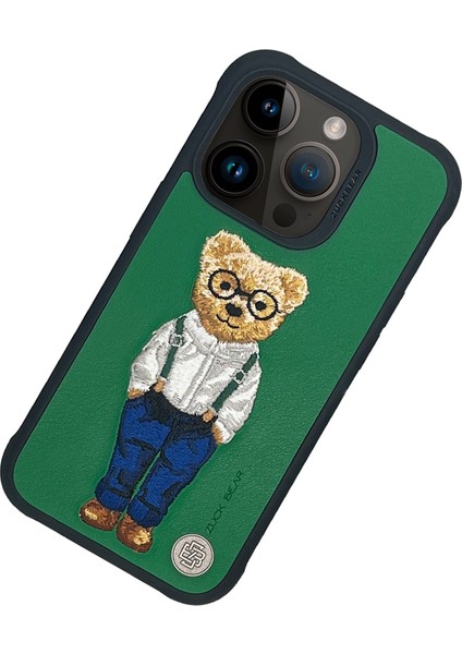 Iphone 15 Pro Kabartmalı Kılıf Sevimli Ayıcık Classic London Tarz Seri 3 Boyutlu Ipli Nakışlı Işlemeli Kapak Zuckbear Lisanslı fiyatları