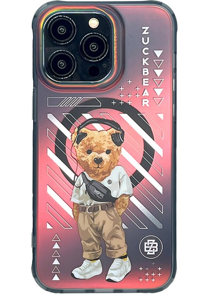Iphone 15 Pro Max Kılıf Sevimli Ayıcık Zuckbear New York Brooklyn Baller Magsafe 3 Boyutlu Qi Never Sleeps