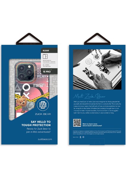 Iphone 15 Pro Max Kılıf Sevimli Ayıcık Zuckbear New York Brooklyn Baller Magsafe 3 Boyutlu Qi Never Sleeps