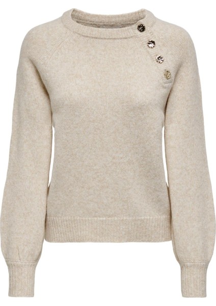 Only Onlemma Ls Button Oneck Knt Kadın Kazak - 15302253