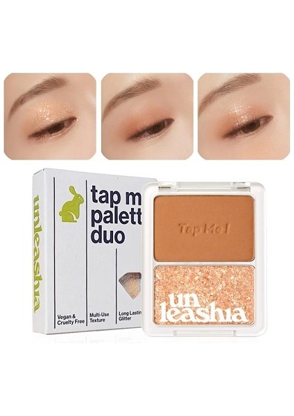 - Tap Me Palette Duo No:2 Groovy, Simli İkili Göz Farı, Simli Far Paleti