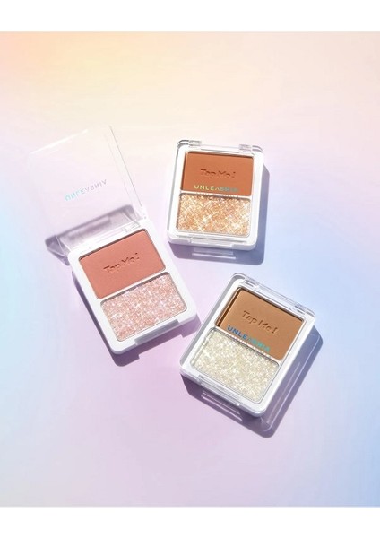 - Tap Me Palette Duo No:2 Groovy, Simli İkili Göz Farı, Simli Far Paleti