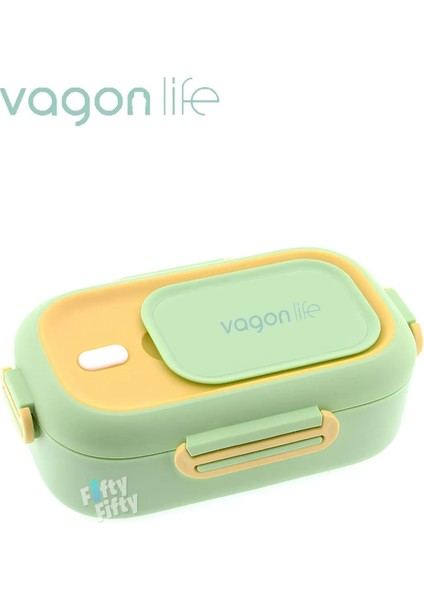 Bento Lunch Box Ofis-Okul Için Yeni Nesil Sefer Tası Tek Kat -Paslanmaz Çelik