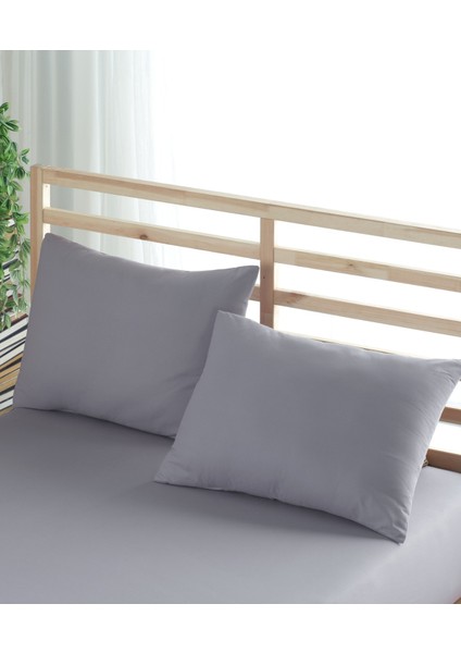 Ranforce Pamuk Yastık Kılıfı 2 Adet 50*70 Kapaklı