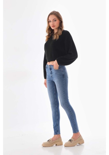 Mavi Normal Bel Kadın Skinny Jean