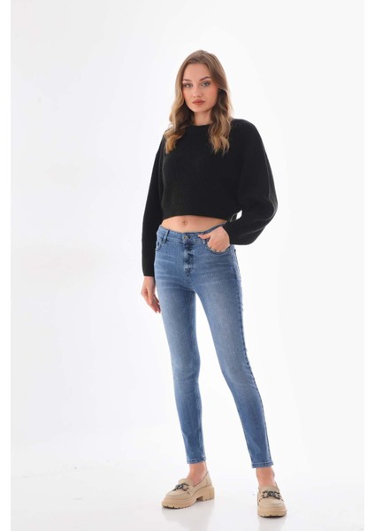 Mavi Normal Bel Kadın Skinny Jean