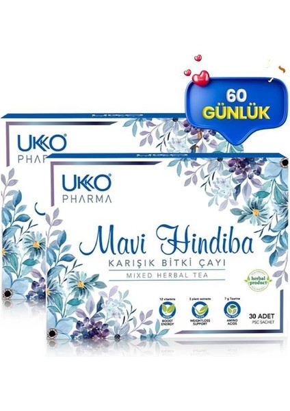 60 Günlük Mavi Hindiba Karışık Bitki Çayı