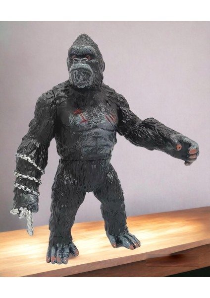 Godzilla Vs. Kong Giant King Kong Kral Goril Eklemli Aksiyon Figür Karakter Oyuncak Büyük Boy 25 Cm.
