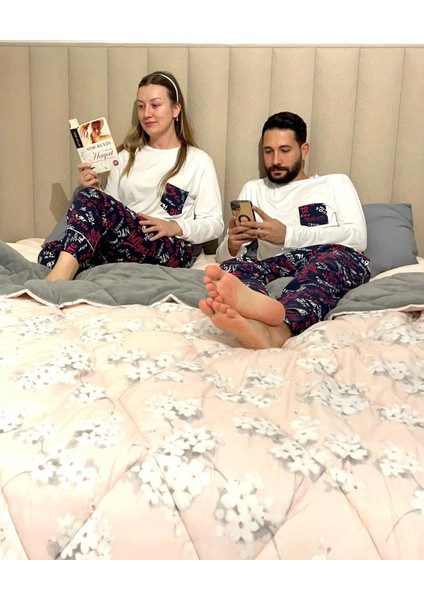 Erkek New Yoork Lacivert Erkek Pijama Takımı(Sadece Erkek)
