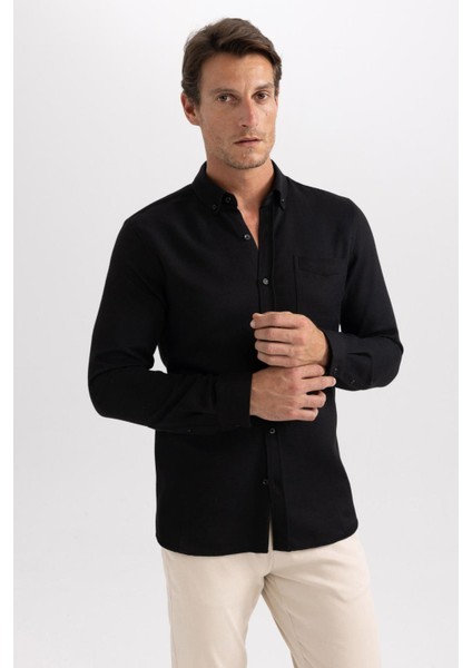 Slim Fit Uzun Kollu Gömlek A5415AX23AU