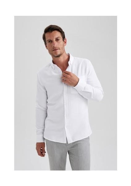 Slim Fit Uzun Kollu Gömlek A5415AX23AU