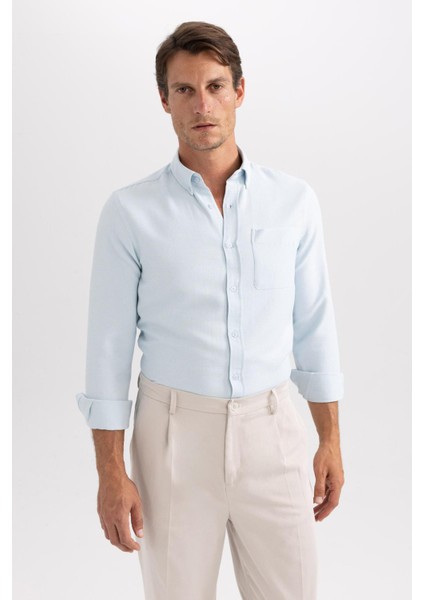 Slim Fit Uzun Kollu Gömlek A5415AX23AU