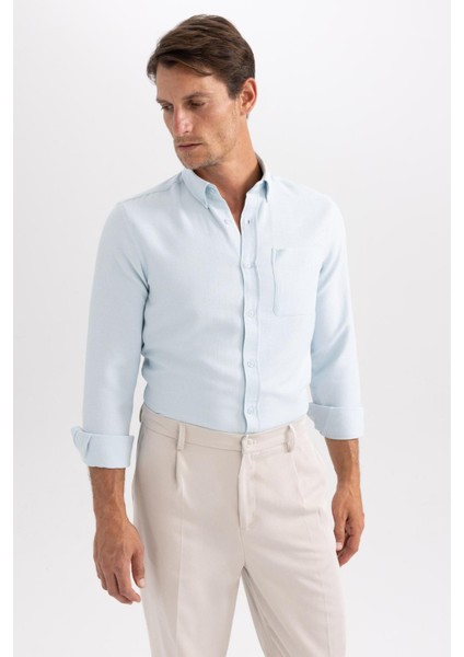 Slim Fit Uzun Kollu Gömlek A5415AX23AU